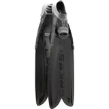 CRESSI Unisex-Adult Turbo Flex Fins Black 42/43 Leichte reaktionsfreudige Flossen modularem Gara System mit austauschbaren Blättern, Schwarz