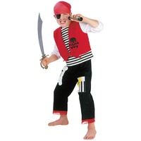Rubie`s 3tlg. Kostüm "Pirat" in Rot - 116