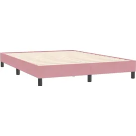 vidaXL Boxspringbett 140 x 210 cm Rosa
