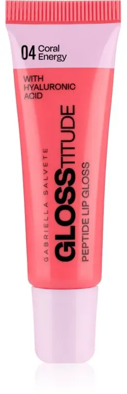 Gabriella Salvete Glosstitude Peptide Lip Gloss Hydratisierendes Lipgloss Farbton 04 Coral Energy 10 ml