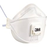 3M 9322+C2 Aura Atemschutzmaske FFP2 mit Cool-Flow Ausatemventil, bis zum 10-fachen des Grenzwertes (hygienisch einzelverpackt), Pack = 2 Stück