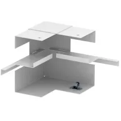 OBO 6277440 Inneneck vereinfacht asymmetrisch 70x130x128 Stahl reinweiß RAL 9010 GS-AI70130RW