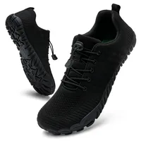 IceUnicorn Damen Barfußschuhe Leicht Barfuss Schuhe Damen Weich Mit Breite Zehenbox Atmungsaktiv Minimalistische(A Schwarz,39EU) - 39 EU