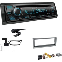 Kenwood CD-Receiver Radio DAB+ Bluetooth für Peugeot 407 anthrazit mit Canbus