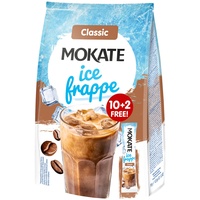 MOKATE® ICE-COFFEE Eiskaffe Instantkaffee | 12 Sticks | Instant Kaffee Getränkepulver Smooth & Creamy Pulver Getränke | koffeinhaltig