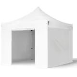 Faltzelt Faltpavillon 3x3 m ALU Pavillon Gartenzelt Partyzelt weiß