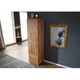 Massivmoebel24 Schrank Wild-/Zerreiche 50x43x180 natur geölt FRANKFURT 113