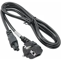 Akyga Strom Anschlusskabel [1x Schutzkontakt-Stecker - 1x Kleeblatt-Buchse C5]