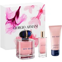 ARMANI MY WAY SET: EDP SPRAY 90ML + EDP 15ML + BL 50ML