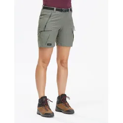 Trekkingshorts Damen - MT500 khaki aschkhakigrün|stadtgrün DE 34 / FR 36