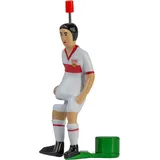 TIPP-KICK Star-Kicker VfB Stuttgart Klassik Edition I Original Spieler für Groß & Klein I Spielspaß mit der Fußball-Figur Spiel I Zubehör I Trikot Weiß/Rot