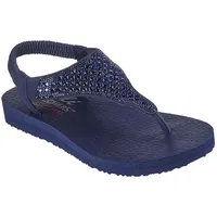 Skechers Damen Cali Meditation Rockstar, Marineblauer Mitobuck-Strassbesatz, 38 EU