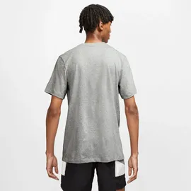 Nike Sportswear Club Herren-T-Shirt Dark Grey Heather/Black XXL