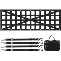 Vevor Heckklappennetz, 137 x 46 cm, LKW-Ladeflächennetz mit 4