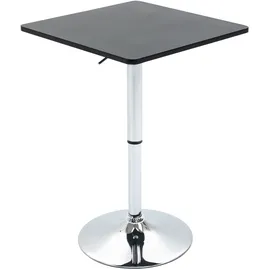 Homcom Bartisch Höhenverstellbar 60 x 60 x 91 cm Schwarz