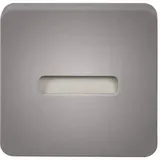 Zamel Lami LED-Wandeinbauleuchte 1 quadratisch Silber
