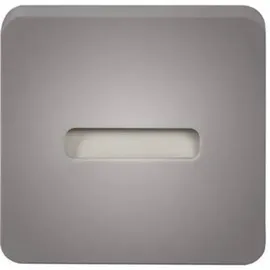 Zamel Lami LED-Wandeinbauleuchte 1 quadratisch Silber