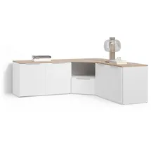 livinity® Wohnwand Piave, Weiß, 3 Teile