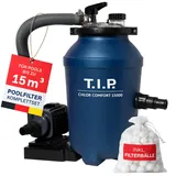 T.I.P. 2in1 Pool-Filterset und Chlordosierer 15 m3 4.000 l/h