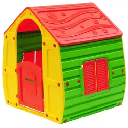 Chipolino Kinderspielhaus Magical, Tür und Fenster zum Öffnen, Briefschlitz rot