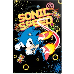 Poster REINDERS "Sonic - speed", bunt (farbe bild(er): bunt), B:61cm H:91,5cm T:0,1cm, Papier, Bilder