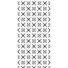 BREUER Duschrückwand Fliese Orient schwarz/weiß Dekor 150x255x0,3 cm