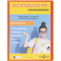 Pagna School Sichtbuch DIN A4, 20 Hüllen orange