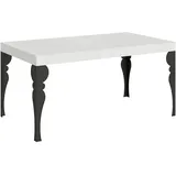Itamoby Paxon Ausziehtisch 160/244x80 cm, Esche weiß, Beine anthrazit