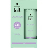 Schwarzkopf Taft Haarstyling Puder Volumen (10g), Volumen-Haarpuder für voller aussehendes Haar, für bis zu 50 Anwendungen, veganes, Styling-Puder