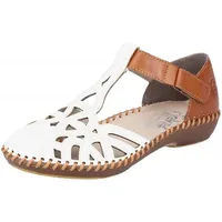 Rieker Komfort Sandalen in Weiß | Gr.: 41