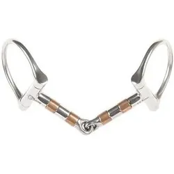 D-Ring-Trense mit Kupferrollen Einfach gebrochen Harry's Horse Sonstige farblos|silber|silber 14 CM