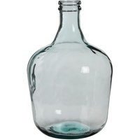 MICA Decorations Diego Glasflasche/Vase, Glas, transparent, H. 42 cm D. 27 cm