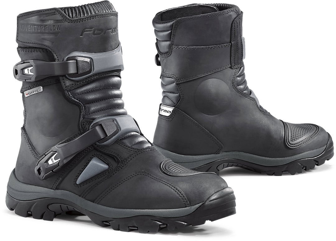 Forma Adventure Low Dry wasserdichte Motorradstiefel, schwarz, Größe 39 für Männer