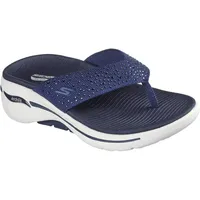 Skechers Damen Flip-Flop, Marineblau/Weiß, 37 EU - 37 EU