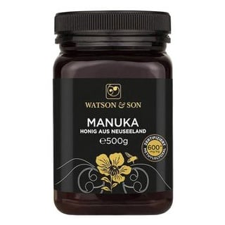 WatsonundSon Honig Manuka Honig MGO 600+, cremig, aus Neuseeland, 500g