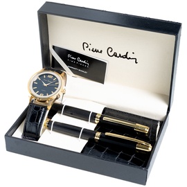 Pierre Cardin Geschenk Set Uhr & Geldbörse & Kugelschreiber PCX7870EMI