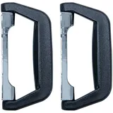 HMF 14973-02 Koffergriff, Tragegriff aus Kunststoff 2 Stück 14 x 7 cm Schwarz