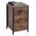Relaxdays Nachtschrank 3 Schubladen 60 x 40 x 40 cm Braun/Schwarz
