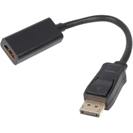 goobay DisplayPort auf HDMI Adapter 0,1 m Schwarz