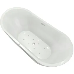 AcquaVapore freistehende Badewanne Wanne F13 180x92cm Whirlpool Luftmassage