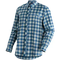 Maier Sports Kasen Langarmhemd - Blue Check - M-L