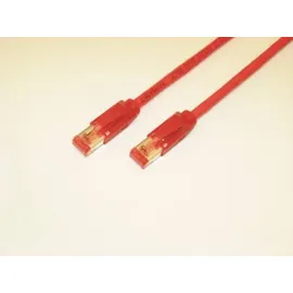 Tecline 71810R Category 6A Ethernet Patchkabel S/FTP, PiMF, EIA/TIA, Class EA, 10 m) rot,