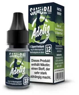 Adelig 10ml Liquid by Samurai Vaping 12mg / 10ml