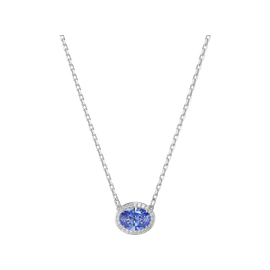 Swarovski Halskette - Constella necklace, Oval cut, Rhodium plated - Gr. unisize - in Blau - für Damen