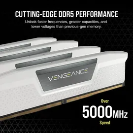 Corsair Vengeance DDR5-6000 64GB Kit (2x32GB) CL30 Weiß CMK64GX5M2B6000Z30W