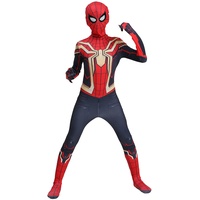 KJHGVBM Spiderman Kostüm Kinder far from Home,Spiderman Erwachsene Cosplay Maske für Karneval Halloween,Original Superhelden Verkleidung Anzug Schwarz Jungen Mädchen 3-14 Jahre, (140~150)cm