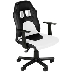 CLP Kinder Gaming Bürostuhl Fun I Schreibtischstuhl Mit Kunstlederbezug Und Abnehmbaren Armlehnen I Drehstuhl Für Mädchen Und Jungen