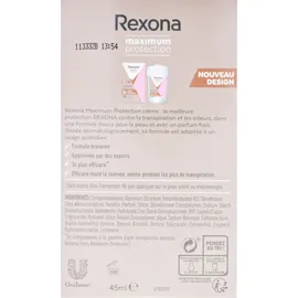 Rexona Maximum Protection Confidence Antitranspirant, Deocreme & 45.0 ml