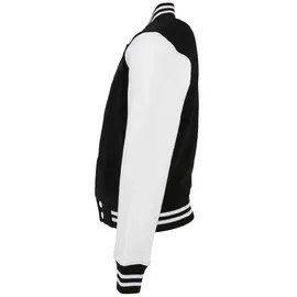 Build Your Brand Organic Sweat College Jacke Black / White 158-164