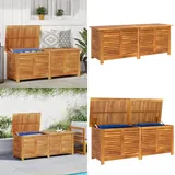 Vidaxl - Gartenbox mit Lüftungsschlitzen 150x50x56 cm Massivholz Akazie - Holz Gartenbox - Gartenaufbewahrung - Outdoor Box - Gartenmöbel